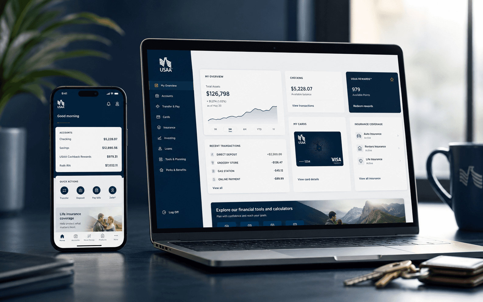 Editorial cover for USAA — Financial Product Design