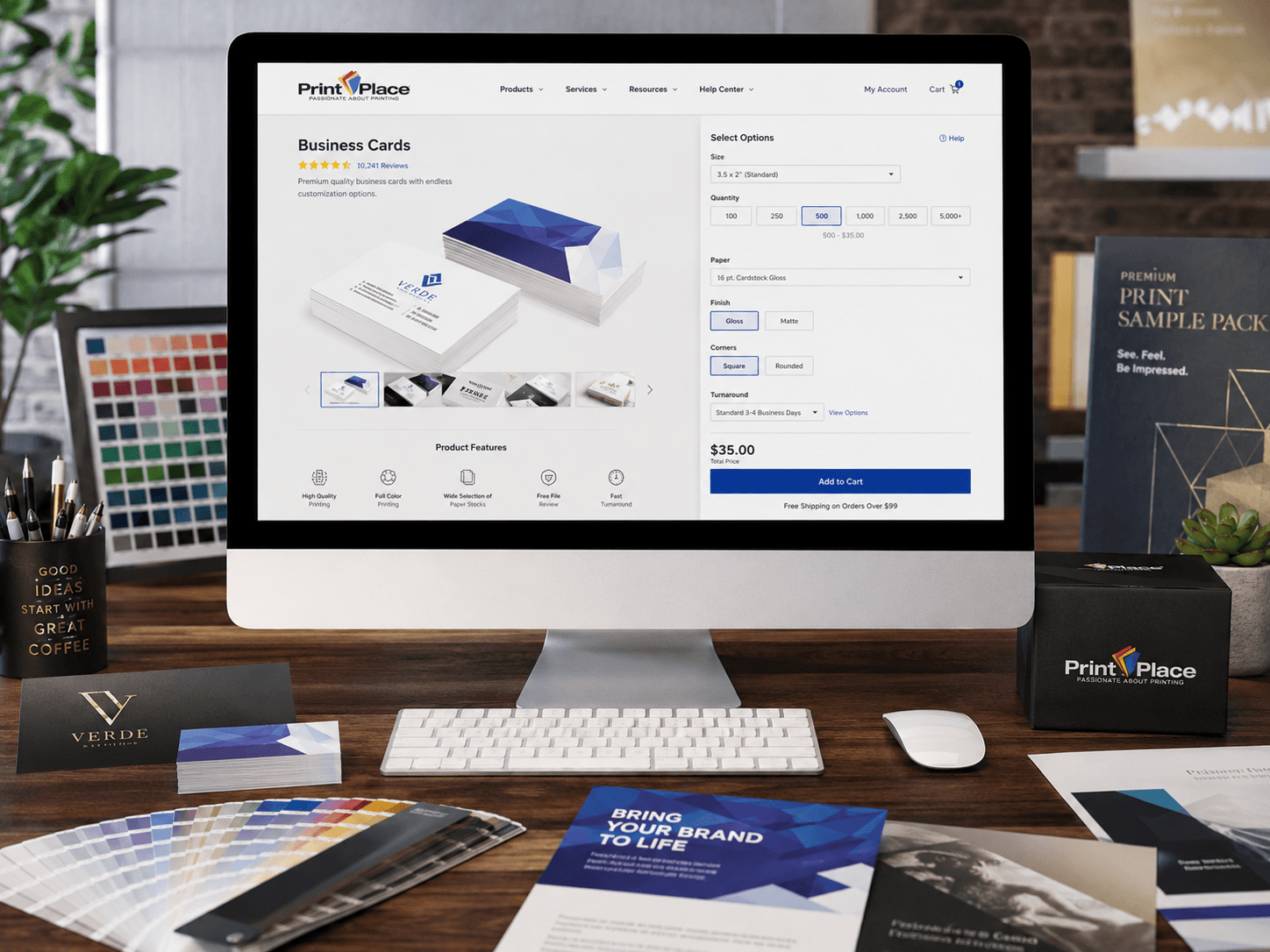 Editorial cover for PrintPlace — Reengineering Web-to-Print